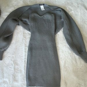 Women’s Two-Piece Grey Sweater Dress BRAND NEW